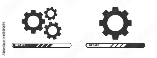 Software update icon. Vector illustration