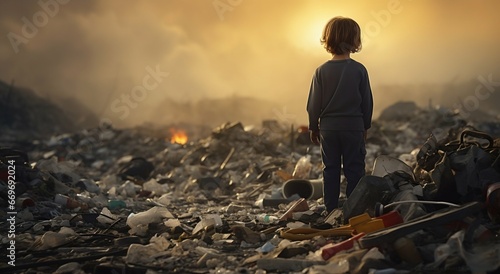 A Young Witness: Child Reflects on the Impact of Plastic Pollution. Generative ai