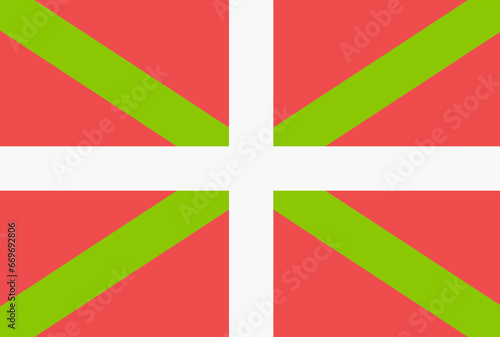 flag of Basque Country. National Basque flag. autonomous community photo