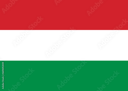 Flag of Hungary. Hungarian national flag. European country
