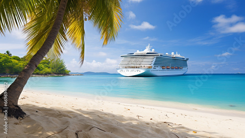 ship at the caribbean sea © Daniel
