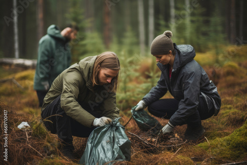 Restoring the Wild: Trash Collection Efforts © Andrii 