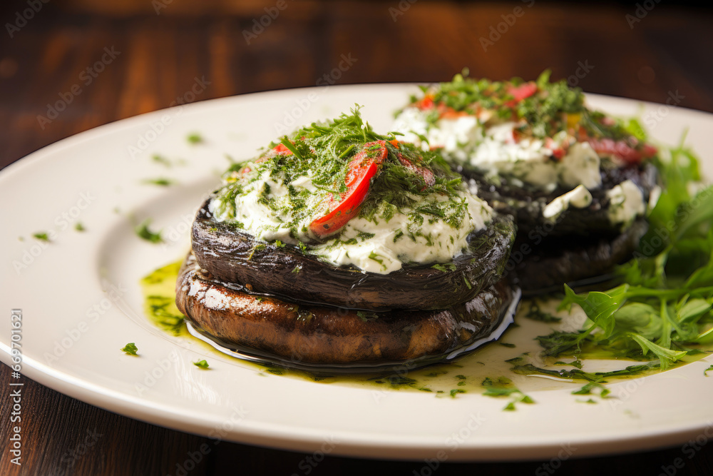 Herbed Cream Cheese Portobello Delights Herbed Cream Cheese Portobello Delights