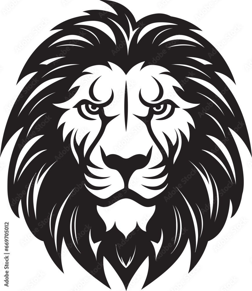 Lions Majestic Mane Digital Art Gallery Mane Majesty Vector Roar in Pixels