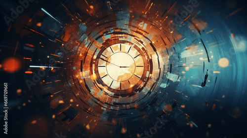 Abstract Time Travel texture background
