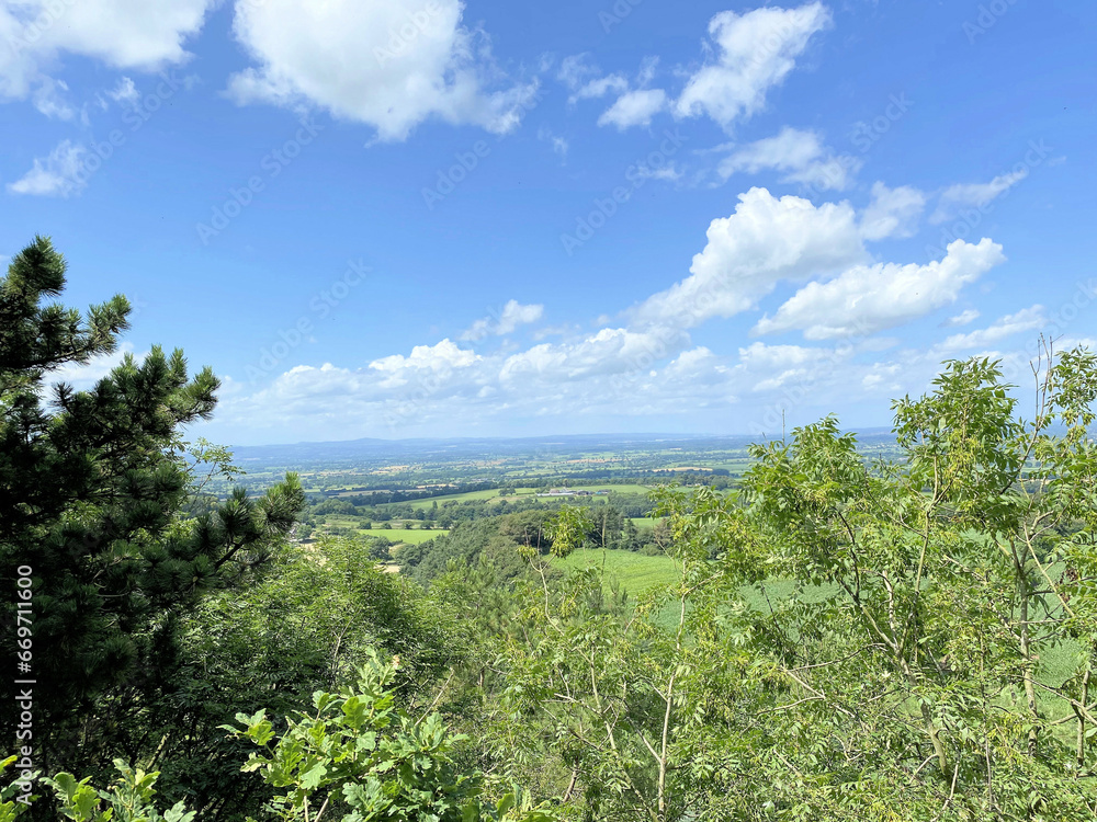 Obraz premium A view of the Cheshire Countryside at Peckforton