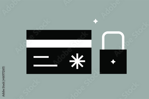 safe money  vector illustration in flat design