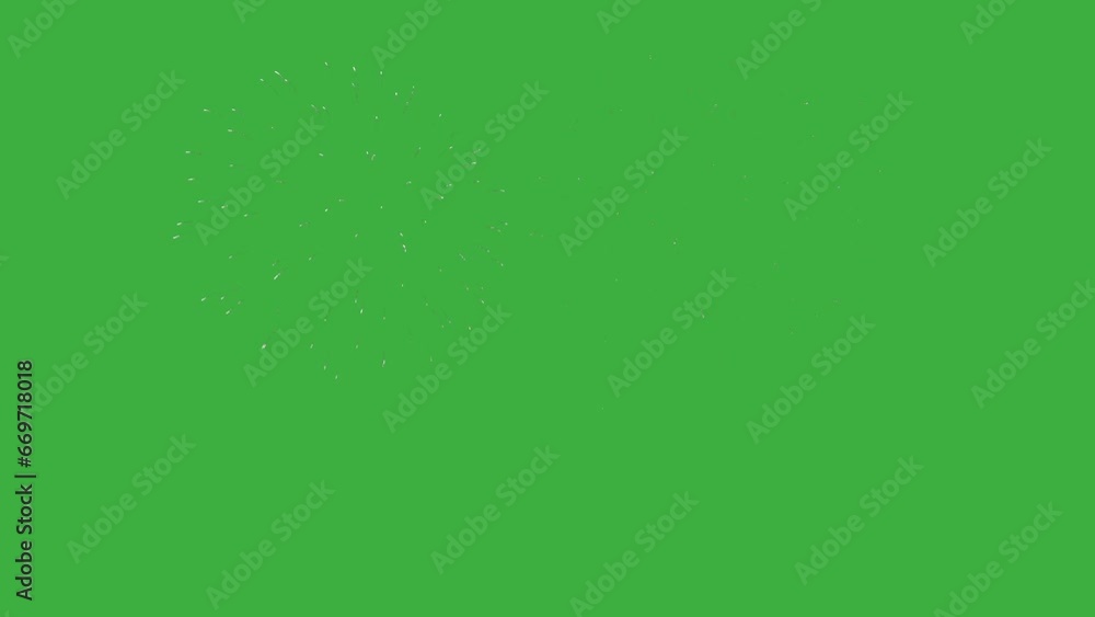 Abstract Firework on green Screen chroma key background, 4th of July independence day, New Year eve, Christmas 2024, Diwali Holiday concept. High quality 4k chromakey Cinematic Slow Motion video Abstract Firework on green Screen chroma key background, 4th of July independence day, New Year eve, Christmas 2024, Diwali Holiday concept. High quality 4k chromakey Cinematic Slow Motion video