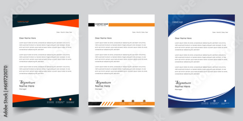 simple modern creative minimalist business letterhead design template, bundle latest attractive elegant hospital, corporate, school vector a4 size editable letterhead design by illustrator