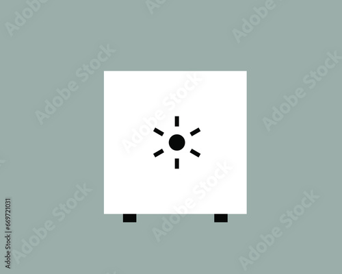 safe money  vector illustration in flat design