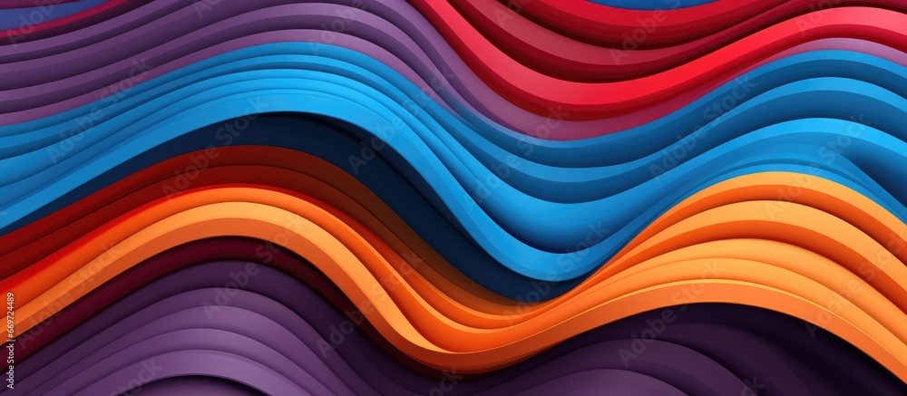 Vibrant wavy stripes for textile and design Vibrant wavy stripes for textile and design