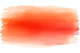 orange red watercolor paint strokes isolated on transparent background