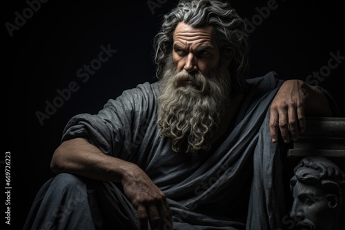 Socrates, ancient Greek philosopher, teacher thinker, ancient Greece, teachers writer , Athens antique photo