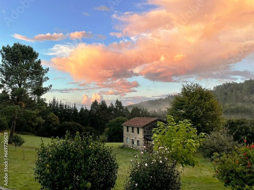 Paraje rural en Carballo, Galicia photo