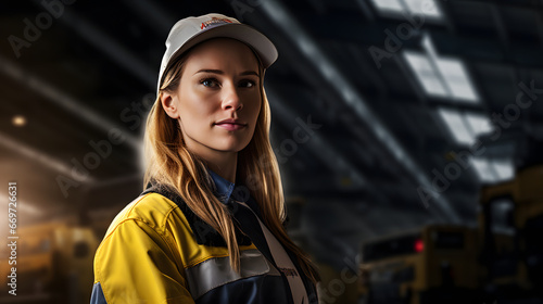 portrait of a female worker