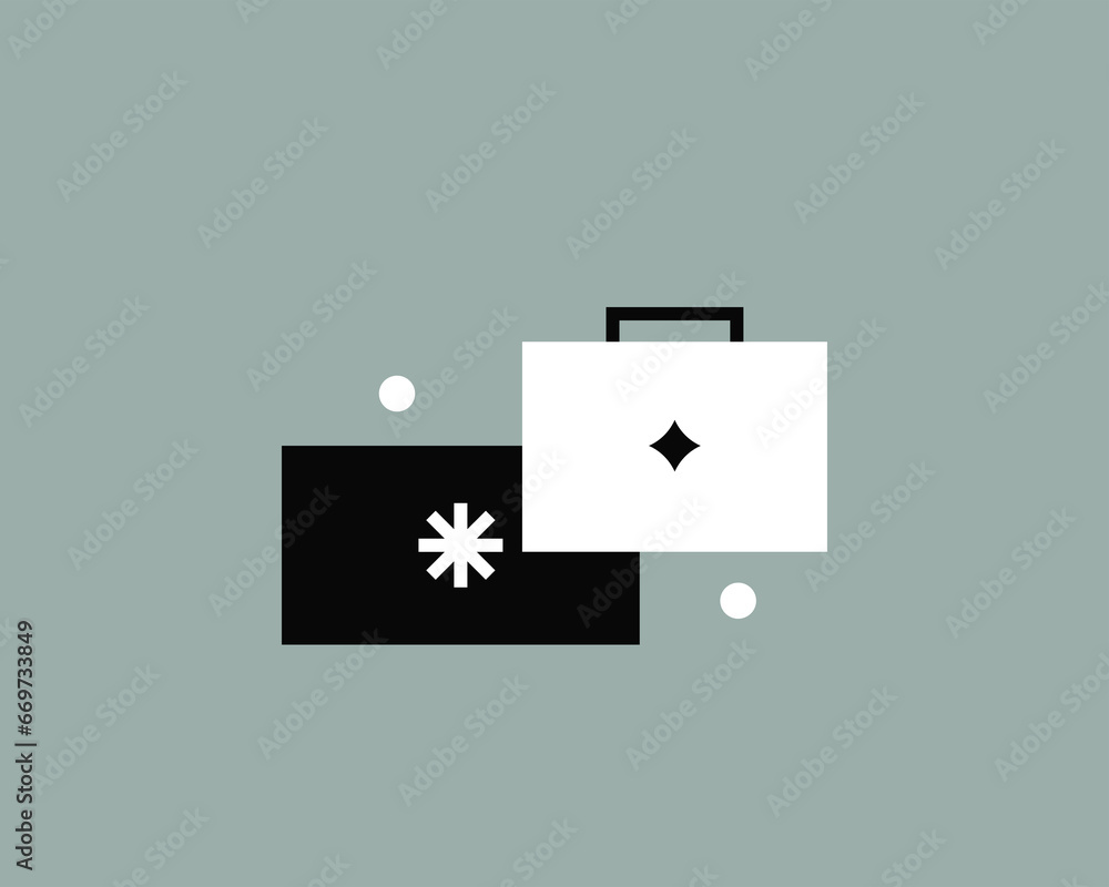 bag vector illustration in flat design bag vector illustration in flat design