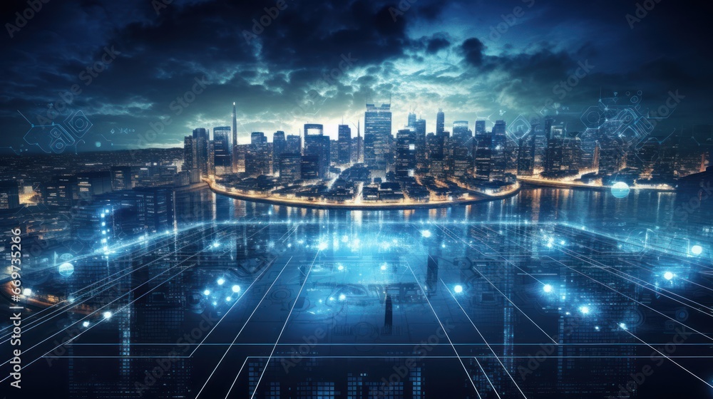 Fototapeta premium Explore the evolution of information technology (IT) and its impact on society