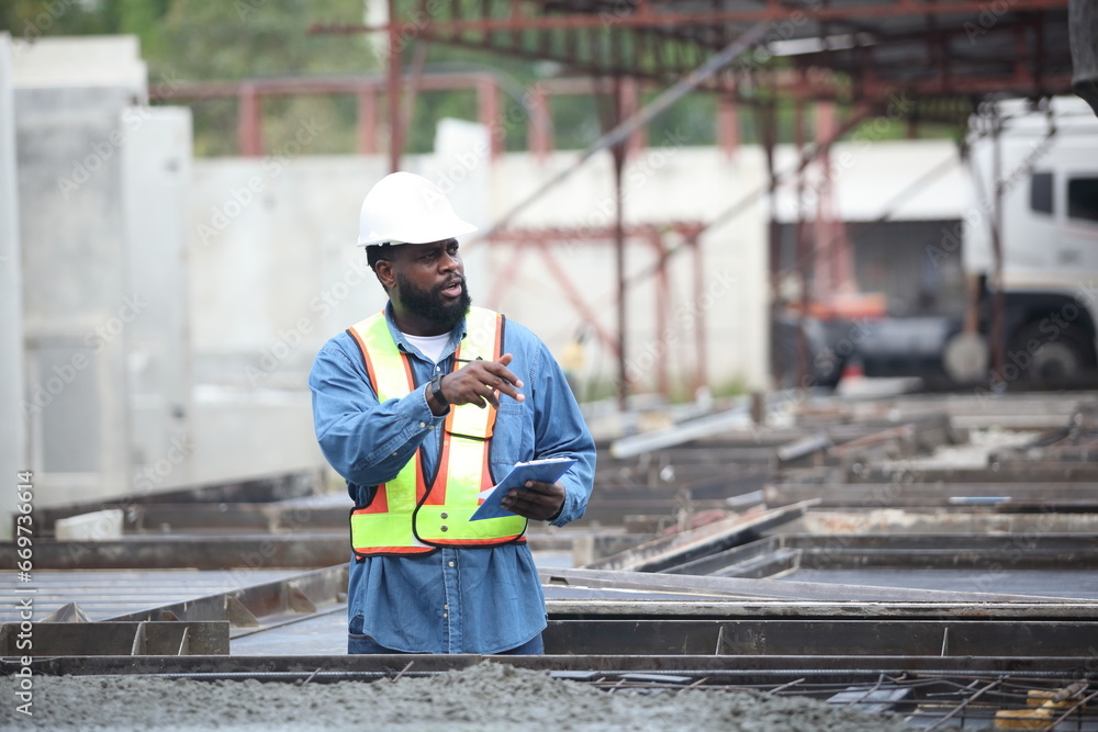 engineering team working on site of construction worker at site. engineering team working on site of construction worker at site.