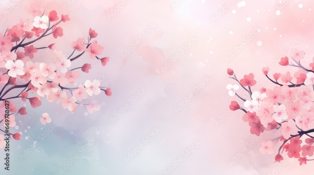 Cherry Blossom Flowers with Bokeh Effects Cherry Blossom Flowers with Bokeh Effects