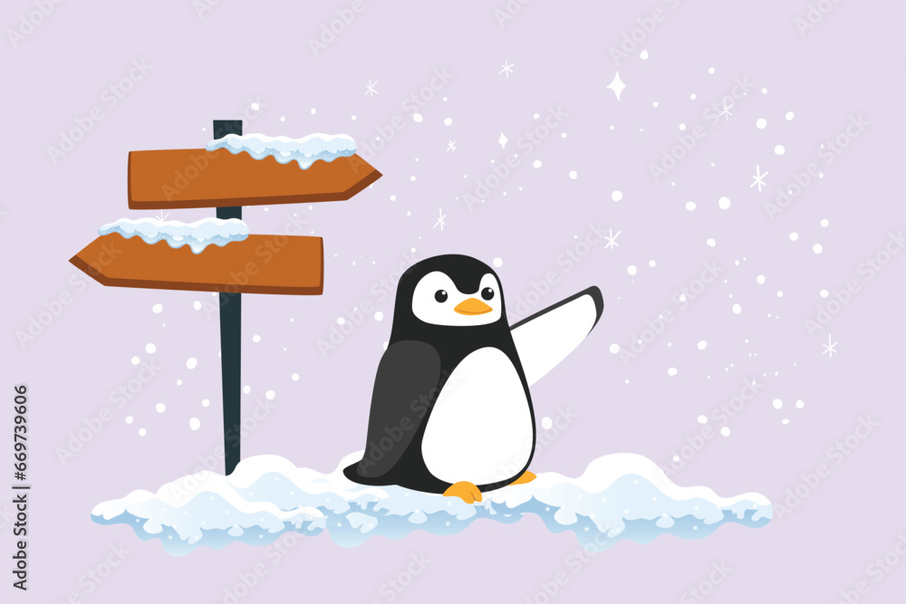 Obraz premium Winter activities. Winter concept. Colored flat vector illustration isolated.