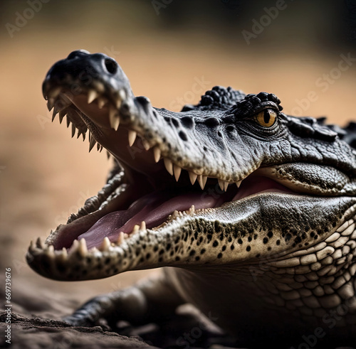 Big crocodile - Created with Generative AI  © Faris