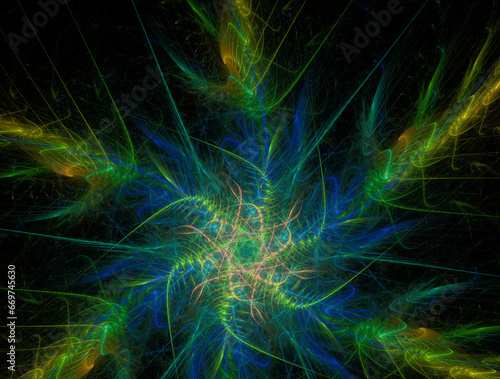 Imaginatory fractal abstract background Image