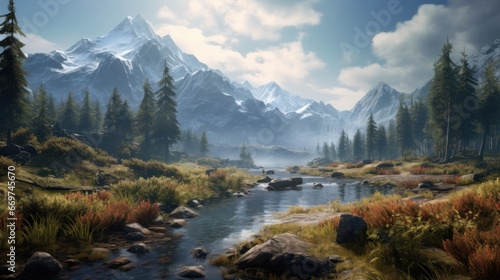 Explore the role of stunning landscapes in creating immersive and visually captivating game worlds