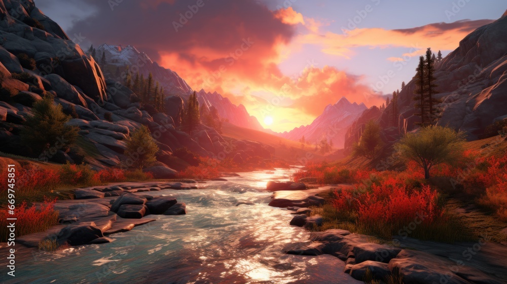 Explore the role of stunning landscapes in creating immersive and visually captivating game worlds
