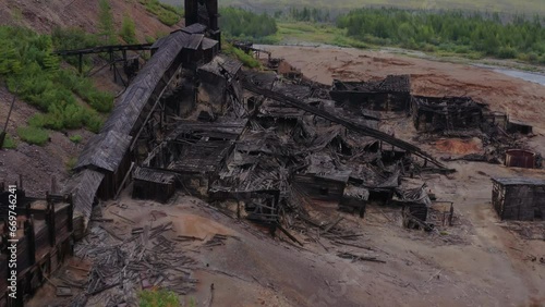 Abandoned processing plant, 4k, 25fps