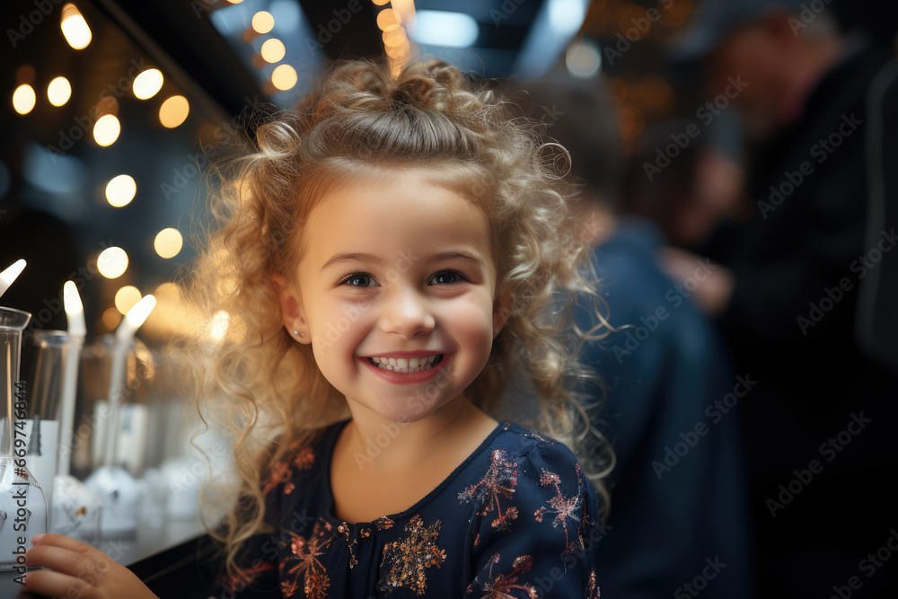 A young girl receiving a vaccination with a brave smile, emphasizing the significance of immunizations in healthcare. Generative Ai. A young girl receiving a vaccination with a brave smile, emphasizing the significance of immunizations in healthcare. Generative Ai.