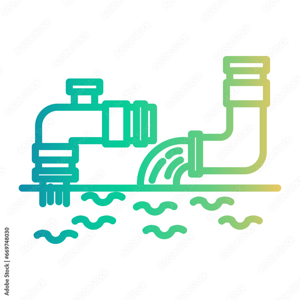 Obraz premium drainage icon