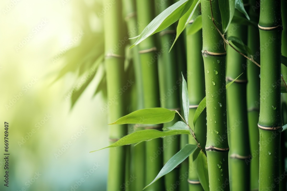 Bamboo background or backdrop with selective focus and copy space for text Bamboo background or backdrop with selective focus and copy space for text