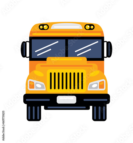 school bus front view