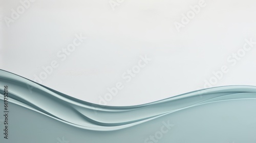 abstract blue water wave on white background with copy space for design