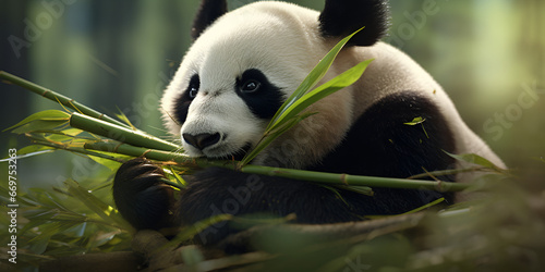 giant panda bear Generative Ai
