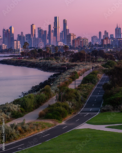 Melbourne City at Dawn.