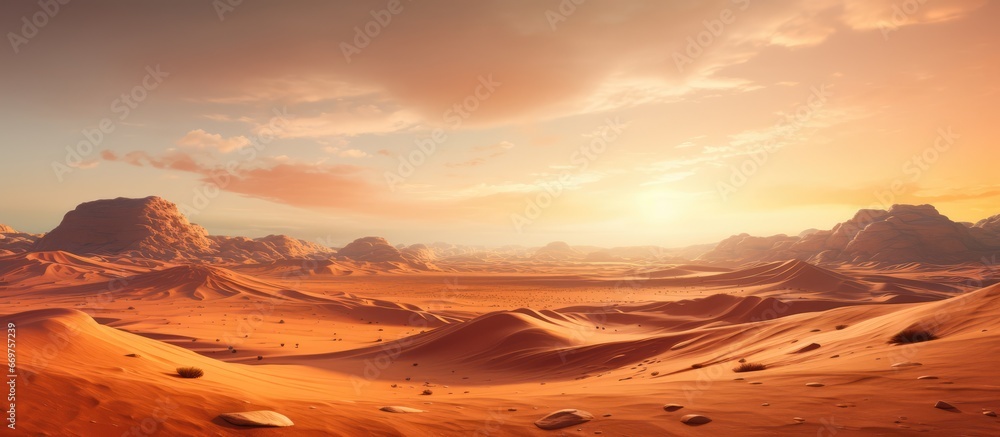 Dusk in the desert