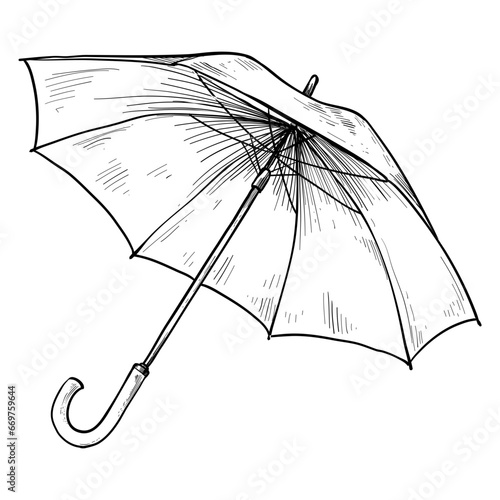 umbrella hand drawn