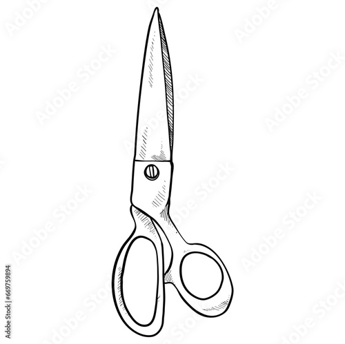 shears hand drawn