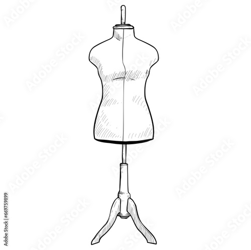 mannequin hand drawn
