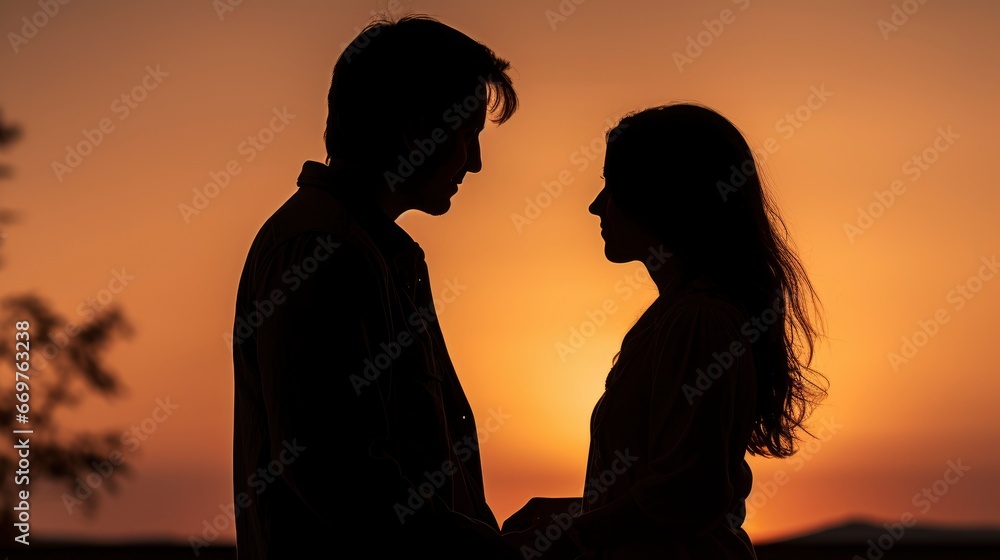 Longdistance Relationship Happy Young Couple , Background Image,Valentine Background Images, Hd