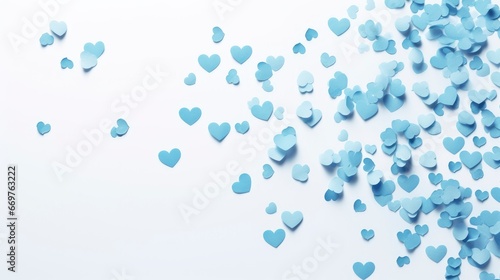 Light Blue Heart Confetti Set   Background Image Valentine Background Images  Hd