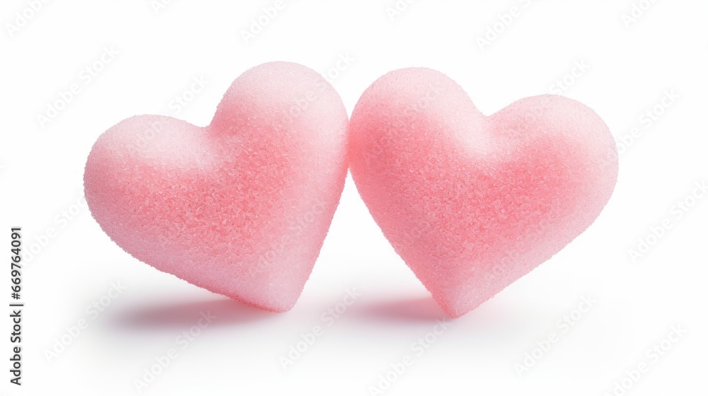 Sugar Hearts Isolated On White Background, Background Image,Valentine Background Images, Hd