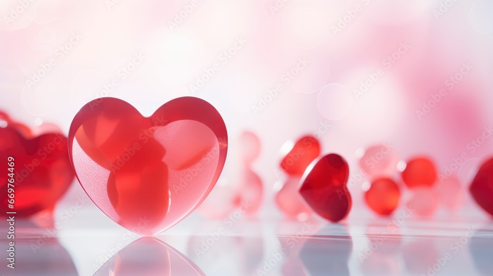 Valentine Hearts On Abstract Background , Background Image,Valentine Background Images, Hd