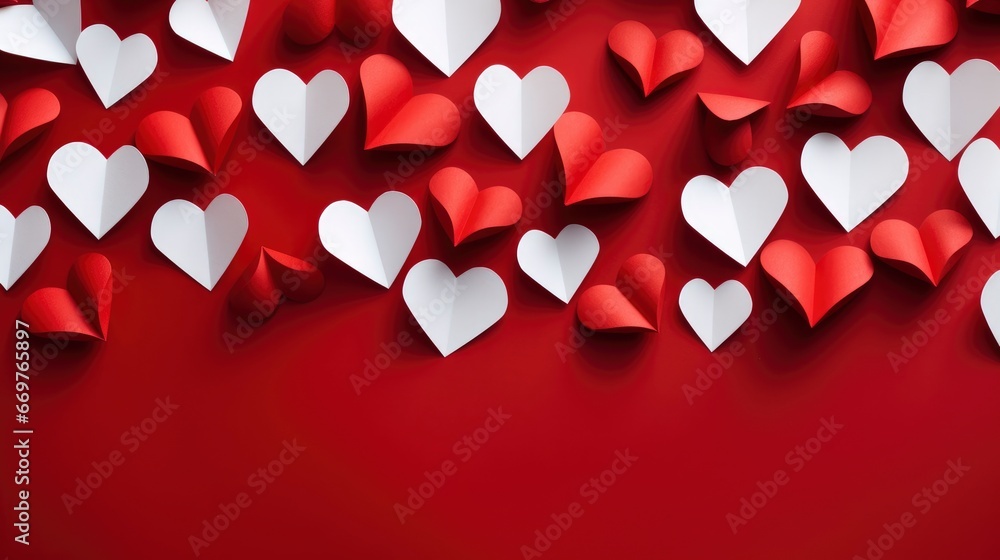 White Hearts Paper On Red Textured photorealistic , Background Image,Valentine Background Images, Hd White Hearts Paper On Red Textured photorealistic , Background Image,Valentine Background Images, Hd