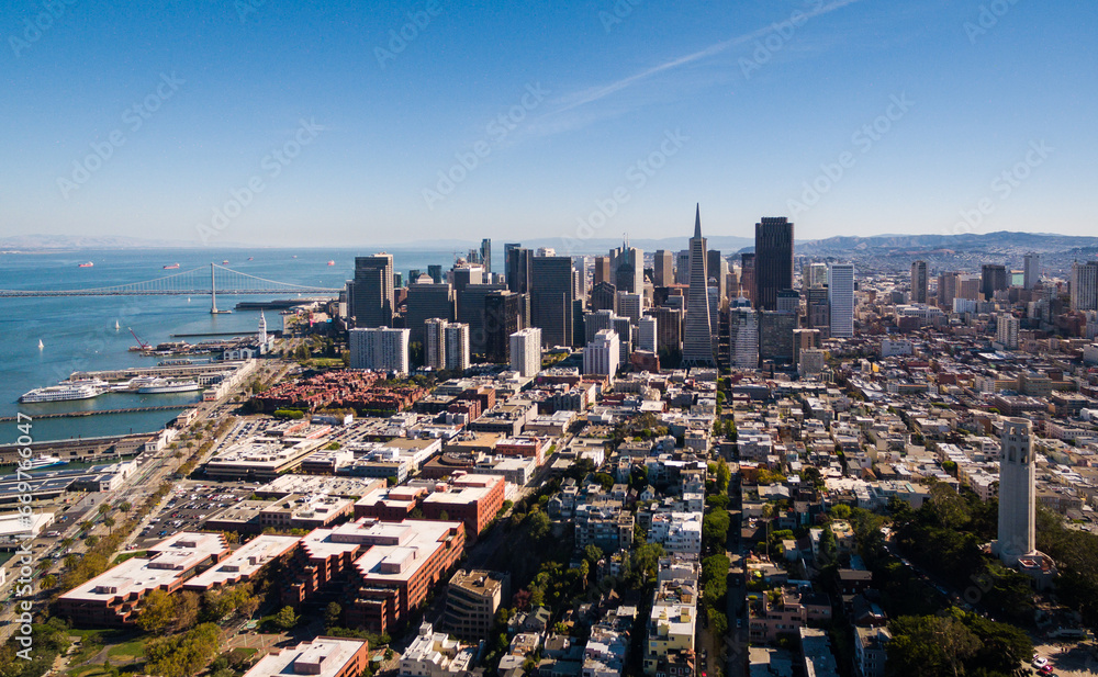 San Francisco Skyline / Cityscape - Aerial Photo 