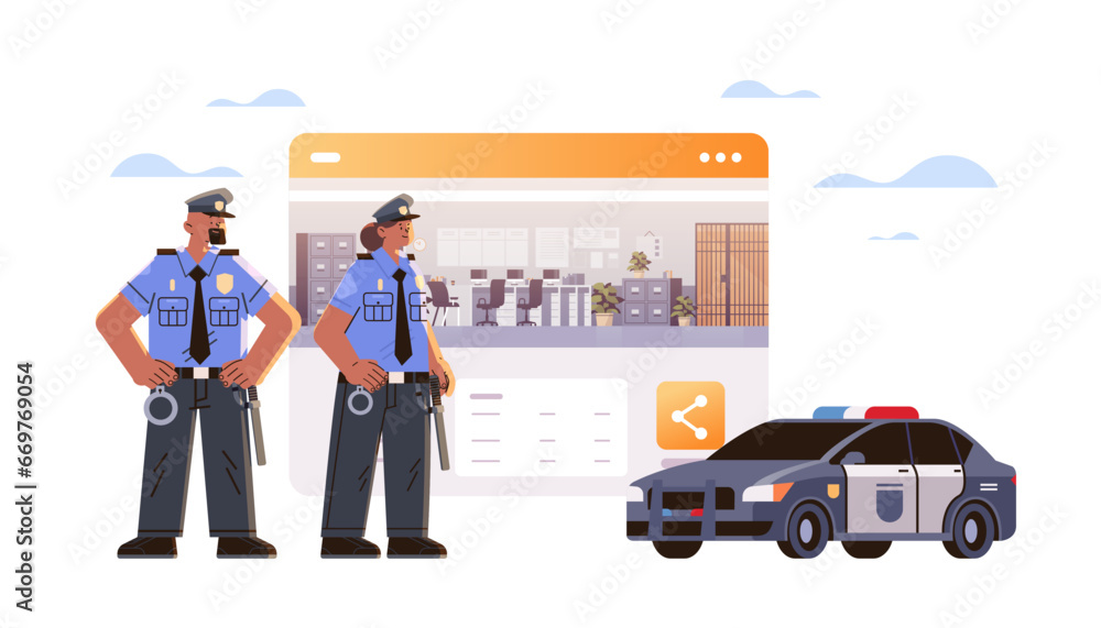 policemen in uniform officers men cops standing together police service happy labor day celebration concept horizontal policemen in uniform officers men cops standing together police service happy labor day celebration concept horizontal