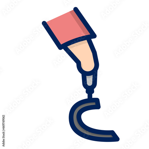 prosthetic leg