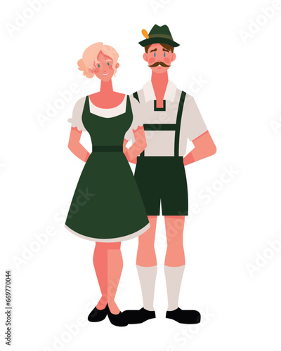 german couple standing
