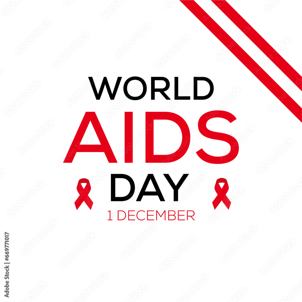 vector realistic world aids day illustration